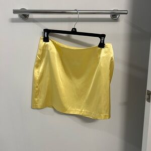 daily drills silk mini skirt